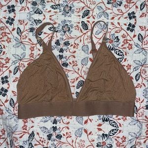 Negative underwear whipped triangle bra